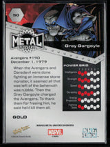 2024 SkyBox Metal Universe Marvel Avengers #50 Grey Gargoyle Gold FX