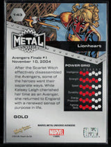 2024 SkyBox Metal Universe Marvel Avengers #143 Lionheart Gold FX