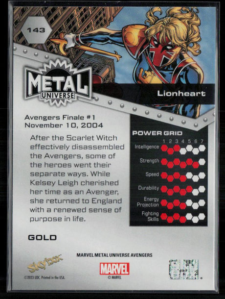 2024 SkyBox Metal Universe Marvel Avengers #143 Lionheart Gold FX