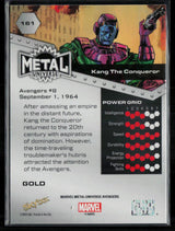2024 SkyBox Metal Universe Marvel Avengers #161 Kang The Conquerer Gold FX