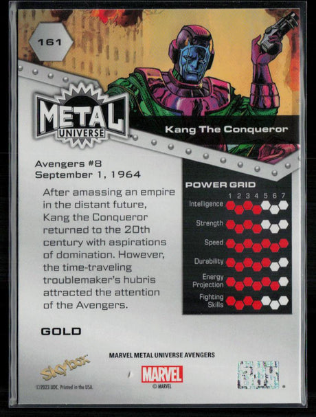 2024 SkyBox Metal Universe Marvel Avengers #161 Kang The Conquerer Gold FX