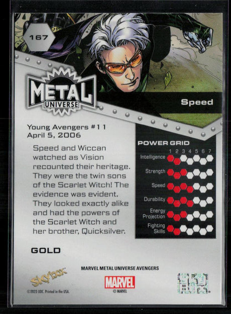 2024 SkyBox Metal Universe Marvel Avengers #167 Speed Gold FX