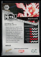 2024 SkyBox Metal Universe Marvel Avengers #196 Starbrand Gold FX