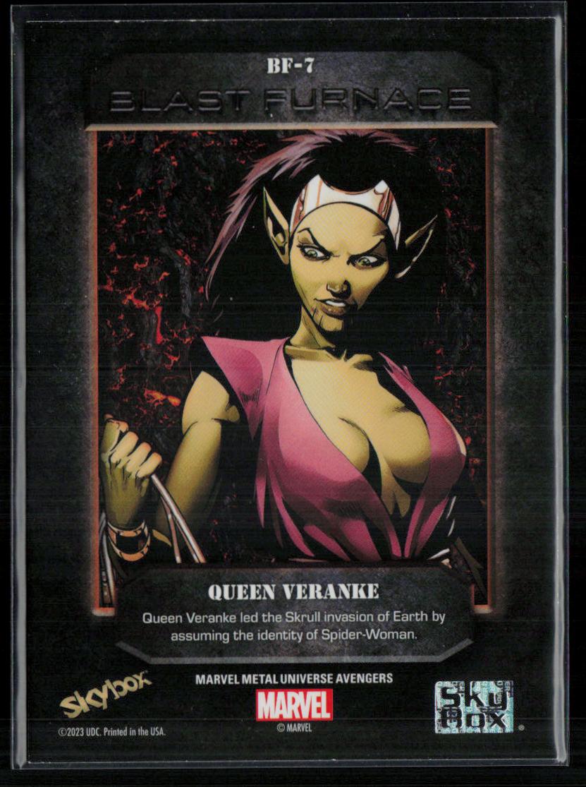 2024 SkyBox Metal Universe Marvel Avengers #BF-7 Queen Veranke Blast Furnace