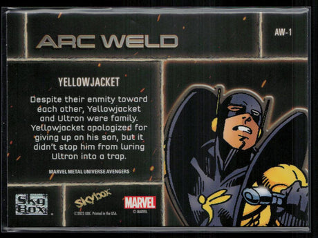 2024 SkyBox Metal Universe Marvel Avengers #AW-1 Yellowjacket Arc Weld