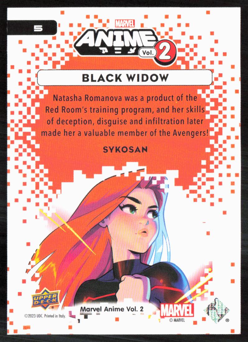 2023 Upper Deck Marvel Anime Vol. 2 #5 Black Widow