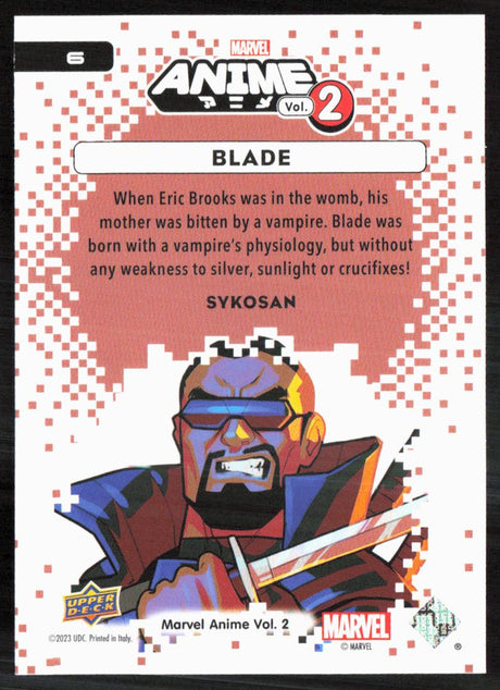 2023 Upper Deck Marvel Anime Vol. 2 #6 Blade