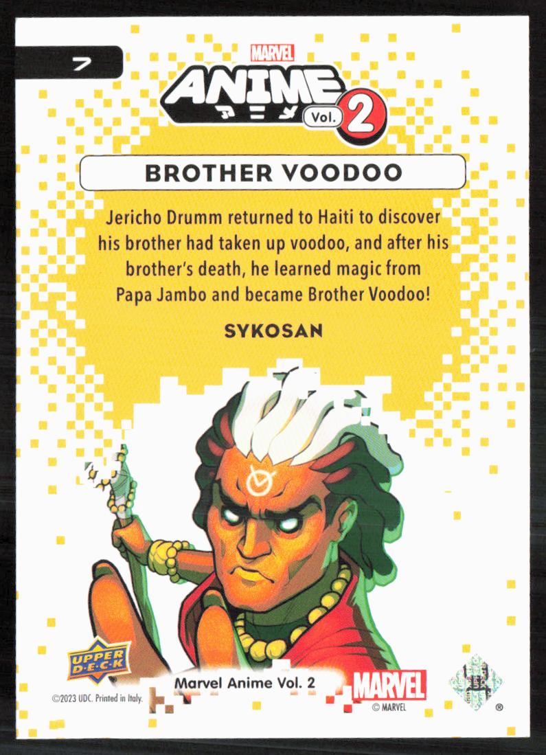 2023 Upper Deck Marvel Anime Vol. 2 #7 Brother Voodoo