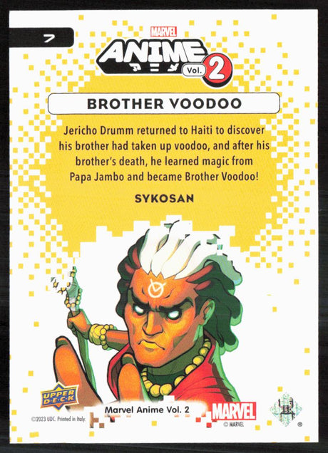 2023 Upper Deck Marvel Anime Vol. 2 #7 Brother Voodoo