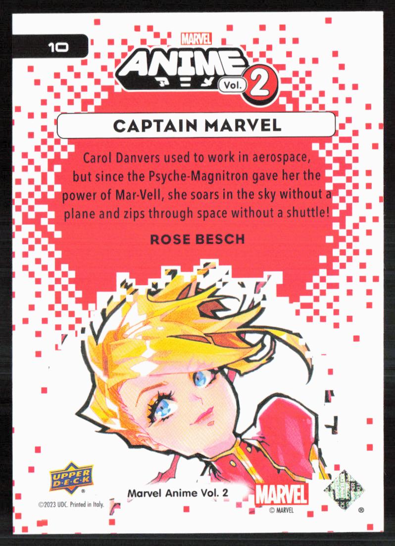 2023 Upper Deck Marvel Anime Vol. 2 #10 Captain Marvel