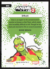 2023 Upper Deck Marvel Anime Vol. 2 #20 Drax