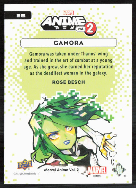 2023 Upper Deck Marvel Anime Vol. 2 #26 Gamora