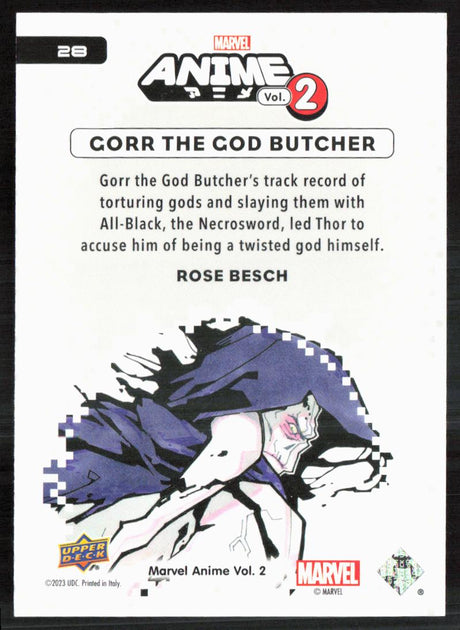 2023 Upper Deck Marvel Anime Vol. 2 #28 Gorr The God Butcher