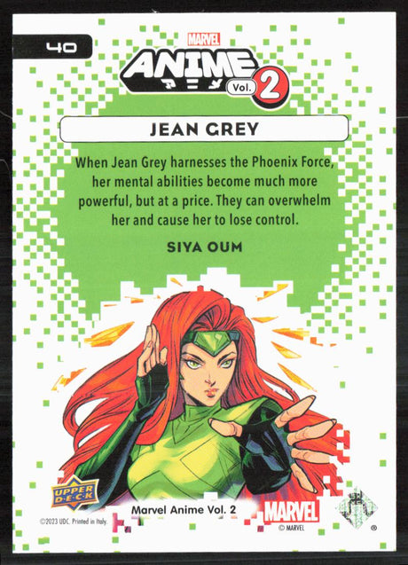2023 Upper Deck Marvel Anime Vol. 2 #40 Jean Grey