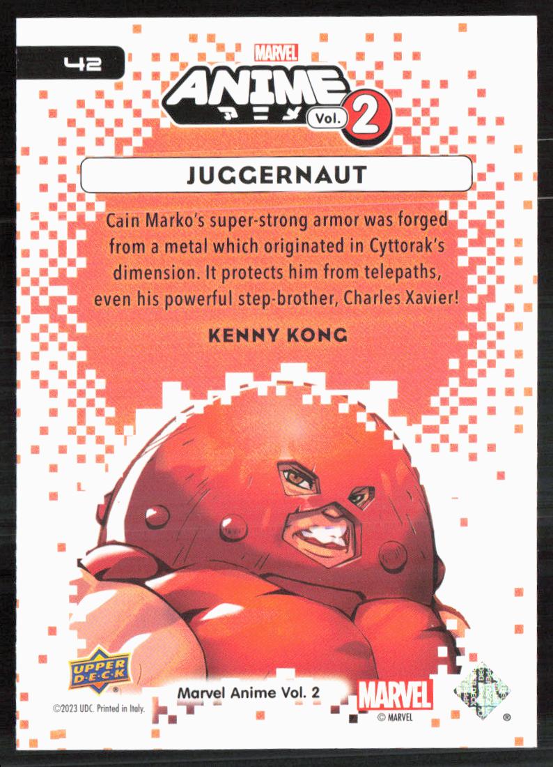 2023 Upper Deck Marvel Anime Vol. 2 #42 Juggernaut