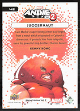 2023 Upper Deck Marvel Anime Vol. 2 #42 Juggernaut