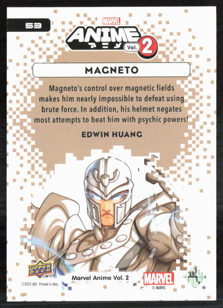 2023 Upper Deck Marvel Anime Vol. 2 #53 Magneto