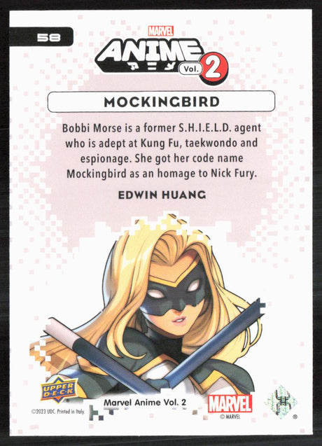 2023 Upper Deck Marvel Anime Vol. 2 #58 Mockingbird