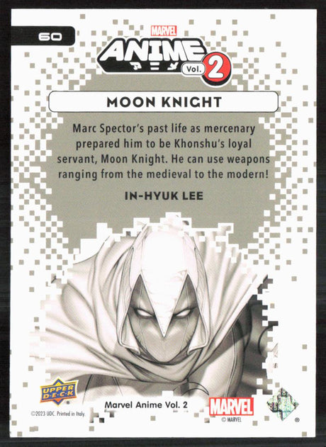 2023 Upper Deck Marvel Anime Vol. 2 #60 Moon Knight