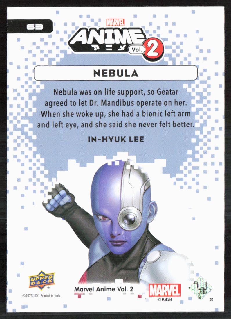 2023 Upper Deck Marvel Anime Vol. 2 #63 Nebula