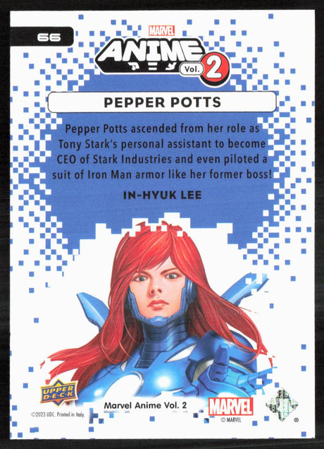 2023 Upper Deck Marvel Anime Vol. 2 #66 Pepper Potts