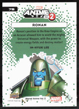 2023 Upper Deck Marvel Anime Vol. 2 #75 Ronan