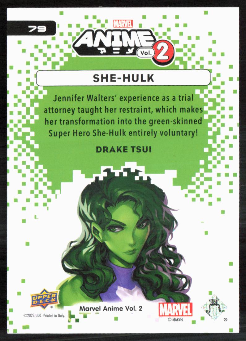 2023 Upper Deck Marvel Anime Vol. 2 #79 She-Hulk
