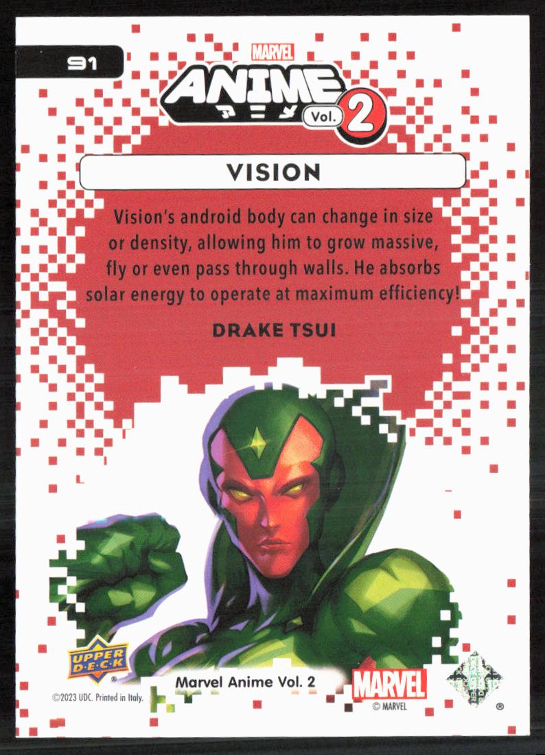 2023 Upper Deck Marvel Anime Vol. 2 #91 Vision