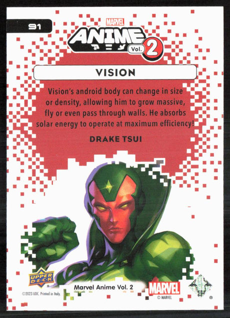 2023 Upper Deck Marvel Anime Vol. 2 #91 Vision
