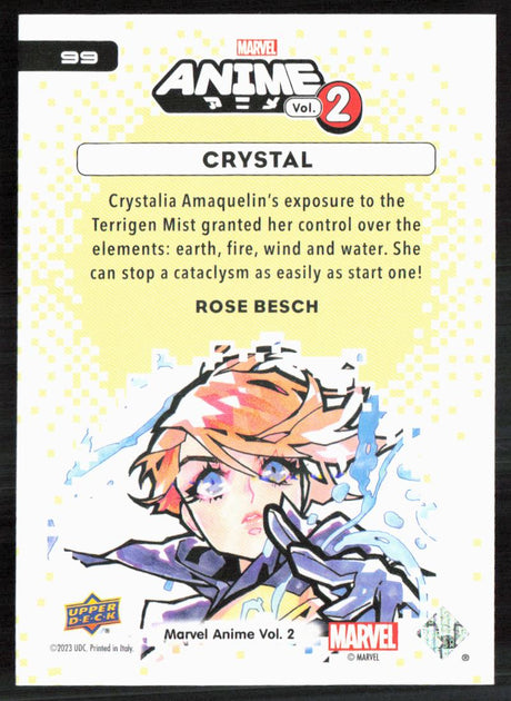2023 Upper Deck Marvel Anime Vol. 2 #99 Crystal