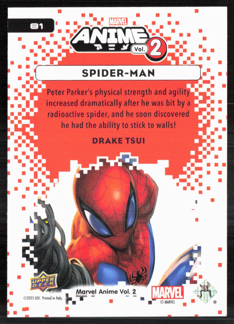 2023 Upper Deck Marvel Anime Vol. 2 #81 Spider-Man
