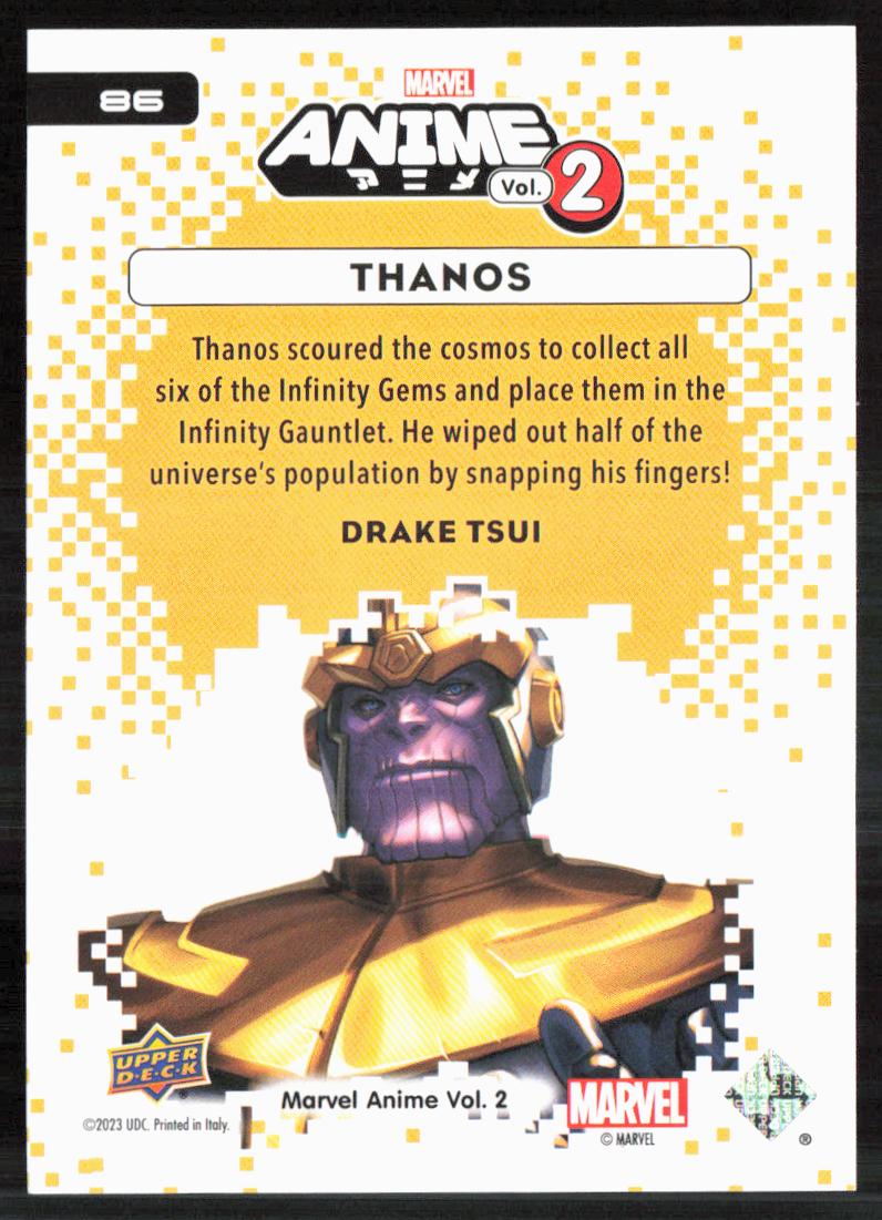 2023 Upper Deck Marvel Anime Vol. 2 #86 Thanos