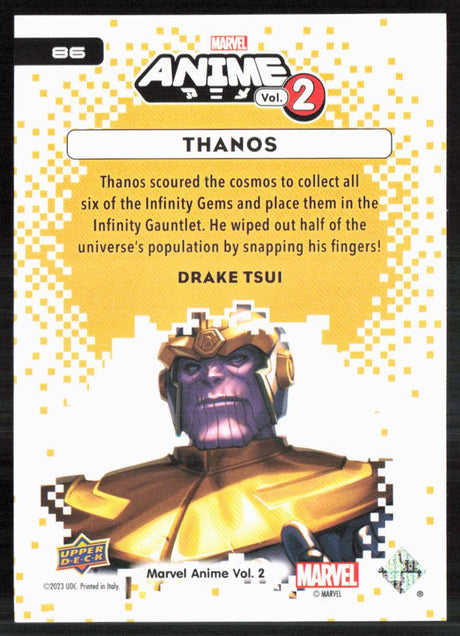 2023 Upper Deck Marvel Anime Vol. 2 #86 Thanos