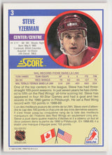 1990-91 Score American #3 Steve Yzerman
