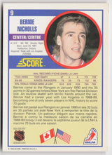1990-91 Score Canadian #9 Bernie Nicholls