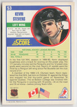 1990-91 Score American #53 Kevin Stevens