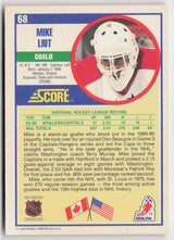 1990-91 Score American #68 Mike Liut