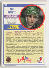1990-91 Score Canadian #70 Ron Francis