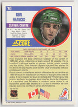 1990-91 Score Canadian #70 Ron Francis
