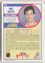 1990-91 Score Canadian #74 Mike Richter