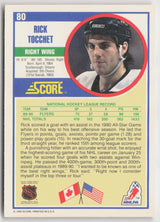 1990-91 Score American #80 Rick Tocchet