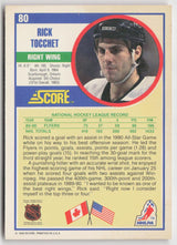 1990-91 Score American #80 Rick Tocchet