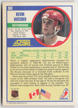 1990-91 Score American #90 Kevin Hatcher