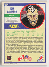 1990-91 Score American #121 Tom Barrasso