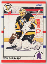 1990-91 Score American #121 Tom Barrasso