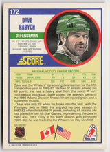 1990-91 Score American #172 Dave Babych