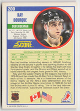 1990-91 Score American #200 Ray Bourque PROMO