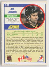 1990-91 Score American #202 Jim Johnson