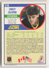 1990-91 Score American #218 Zarley Zalapski