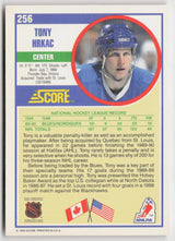 1990-91 Score American #256 Tony Hrkac